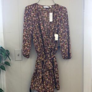 Flower long sleeve romper size XS